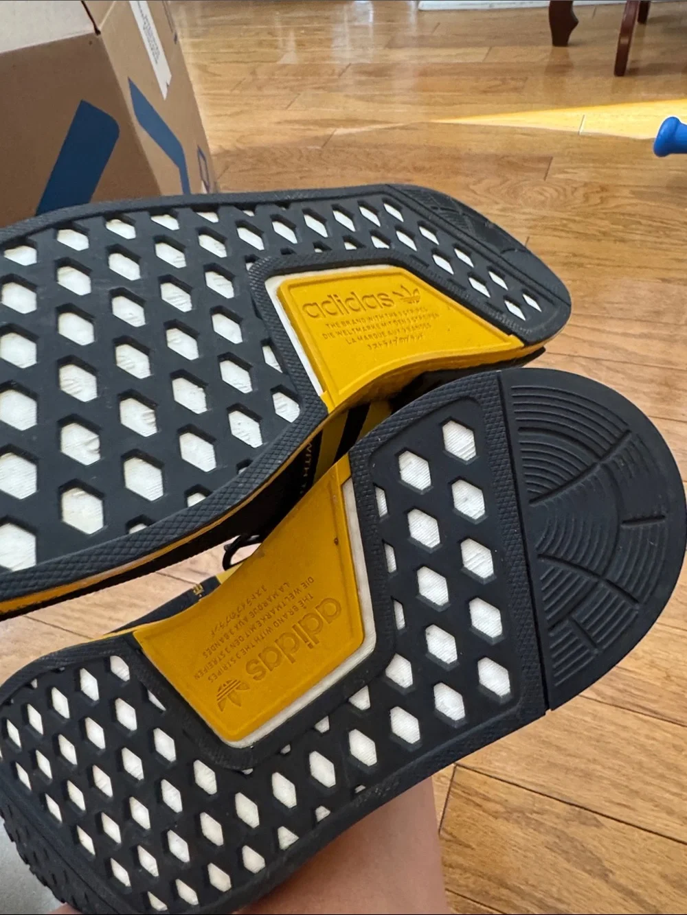 adidas Men’s Black & Yellow Low-Top Sneakers